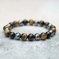 thumbnail image 6 of EOEMY 7 Chakra Healing Tiger Eye Natural Stone Yoga Energy Beads Bracelet Jewelry Hot-Magnetite+Tiger Eye+Agate, 6 of 6