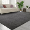 thumbnail image 2 of Noahas Soft Low Pile Rug Modern Area Rugs for Bedroom Living Room,Suitable for Boys Girls Teenagers and Adults with Super Soft Touch , Dark Grey , 7' x 10', 2 of 7
