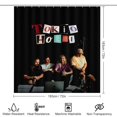 4PCS Tokio Hotel Shower Curtain Sets Bathroom Sets with Shower Curtain