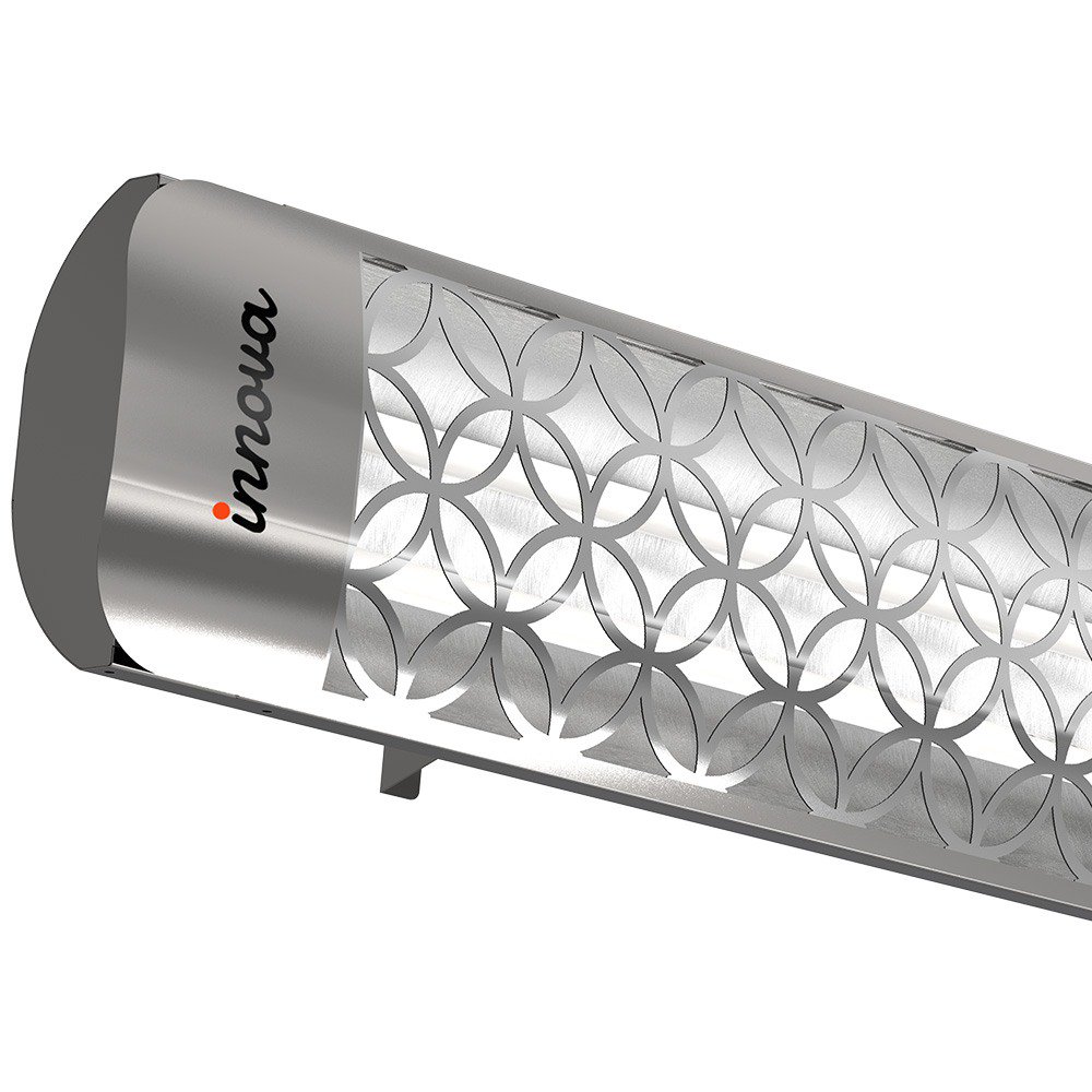 Innova-4000 Watt Electric Infrared Dual Element Heater-208  Voltage-Stainless Steel Finish-Clover Decorative Fascia-Outdoor Wall Mount  Electric - Walmart.com