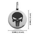 thumbnail image 2 of Stainless Steel Punisher Round Medallion Pendant Necklace, 2 of 3