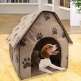 thumbnail image 2 of Maison pour Chien Portable Pliable Lit Chaud d'Hiver Nid Tente pour Chat Chiot, 2 of 3