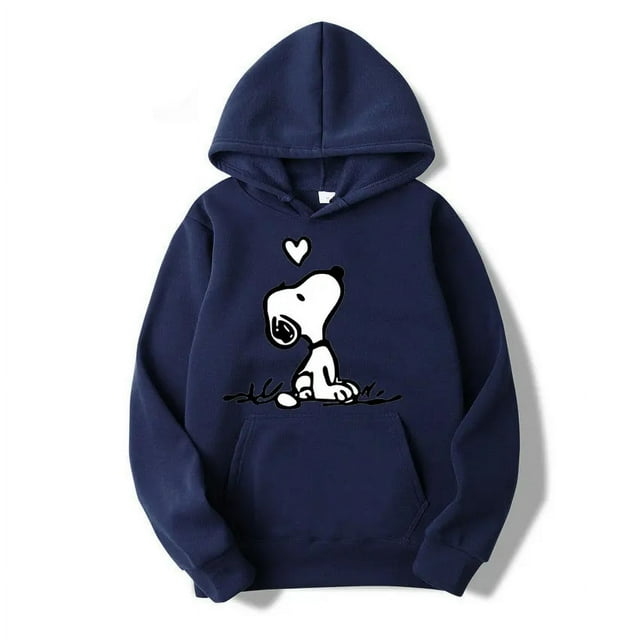 American Cartoon Comics Snoopy Hoodie Women Man Pullover Tops Sweatshirt Clothing