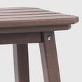thumbnail image 5 of WestinTrends Malibu 24" HDPE Outdoor Patio Counter High Backless Square Bar Stools Set of Two, Dark Brown, 5 of 8