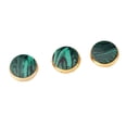 thumbnail image 3 of Conjunto de 3 Piezas de Chapado en Oro Botones de Dedo de Malaquita para Reparación de Trompeta Sunnimix Trompeta Botones, 3 of 6