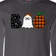 thumbnail image 3 of Inktastic Boo Halloween Ghost and Plaid Pumpkin Long Sleeve T-Shirt, 3 of 4
