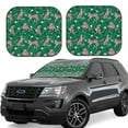 thumbnail image 2 of Picia Tropical Leopard 2 Piece Car Windshield Sun Shade Foldable | Foldable Sun Shield for Front Window Blocks UV Rays and Keeps Your Vehicle Cool-Small, 2 of 7