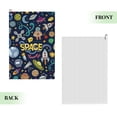 thumbnail image 2 of Easygdp Colorful Space Golf Towel 24x16in for Men and Women with Carabiner Clip for Easy Attachment, 2 of 8