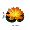 thumbnail image 3 of HHGBAD Water Sensing LED Lotus Pool Lamp - Floating Solar Lantern for Garden, Pool Party & Diwali Decorations - Realistic Flower Design with Color-Changing Lights, 3 of 6