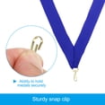 thumbnail image 4 of Uxcell Award Neck Ribbons with Snap Clips, Polyester Striped Medal Lanyards Ribbon, Blue 20Pcs, 4 of 6