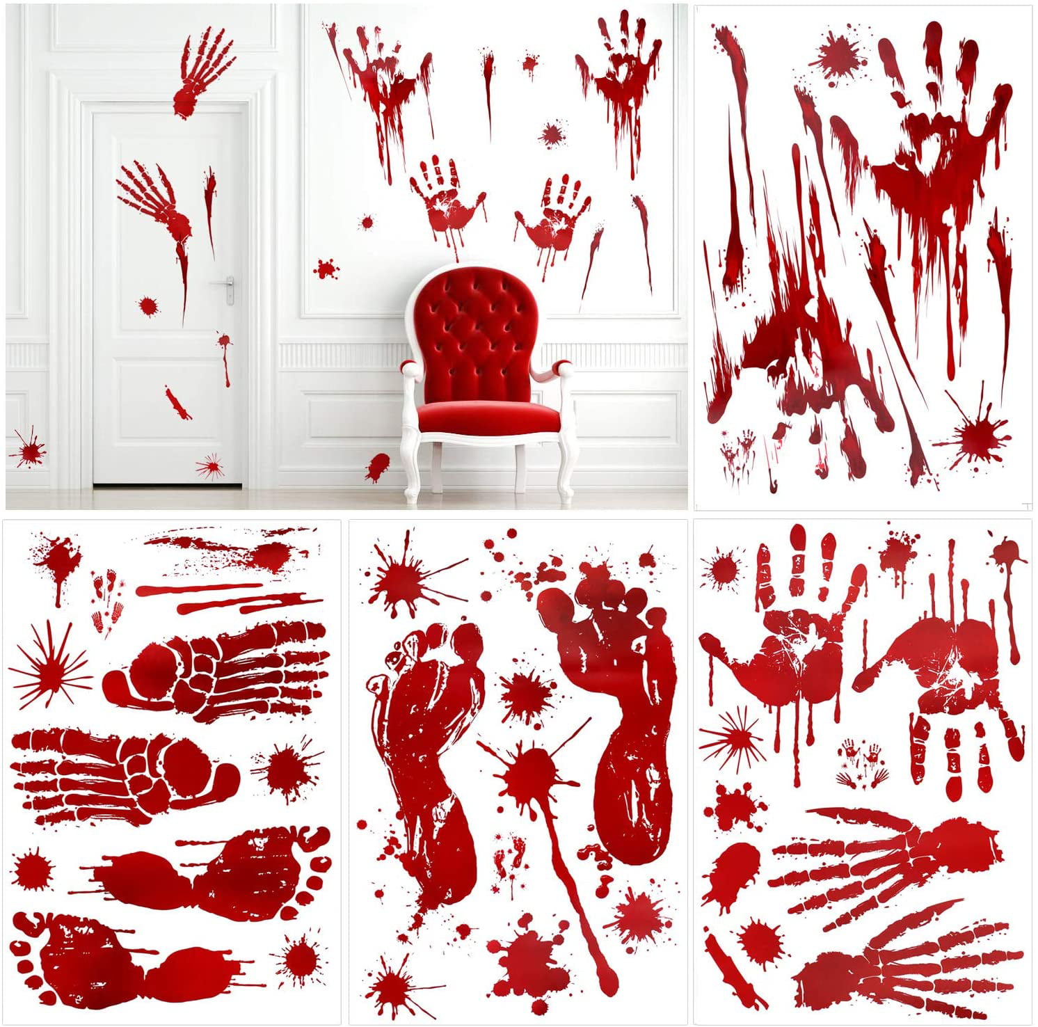 Perfect For HALLOWEEN BRAND NEW BLOOD SPATTER HELP US DOOR COVER 