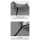 thumbnail image 5 of pstuiky camisetas de hombre Camiseta de manga larga para hombre con media cremallera para deportes al aire libre, ideal para pescar, correr, informal, con cuello alto y manga larga, 5 of 7