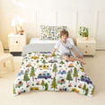 thumbnail image 4 of Erosebridal Kids Camping Twin Comforter Sets For Camper Gifts,Colorful Cartoon RV Bedding Set For Girl Kids,Reversible lightgray,2-Piece, 4 of 7