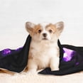 thumbnail image 4 of Lsque Geometry Dash Pattern Waterproof Throw Blanket Pet Blanket for Dogs & Indoor Cats, Washable - Shaggy Plush Calming Long Faux Fur & Velvet Dog Blanket -, 4 of 8