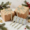 thumbnail image 7 of 5 Rolls Christmas Ribbon 1.5 inch Wide Decorative Ribbon for Gift Wrapping and Holiday Decorations Yellow and White Sunflower, 7 of 7