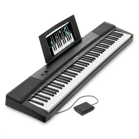 Hamzer 88-Key Electronic Keyboard Portable Digital Music Piano with Touch Sensitive