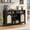 Black, variant on Farmhouse 59 ines Sideboard Buffet Cabinets with Wine Rack Modern Coffee Bar Cabinet for Home Liquor Kitchen Storage Cupboard with Door Sideboard for Dining Room/Living Room/Restaurant -Black