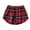 Red, variant on Women's Tennis Skirts Summer Layered Plaid Skirt with Detachable Shirt for Everyday Wear Casual Styling Versatile Fashion Skirt with Layered Practical Grids Purple XXL
