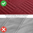 thumbnail image 5 of Southshore Fine Linens Oversized Quilt Bedding Set lightweight, prewash fabric soft coverlet bedspread 3-Piece with two matching shams (98 in wide x 98 in long), Grid Red, Full / Queen, 5 of 9