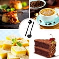 thumbnail image 3 of Mini Coffee Spoons Black Plated for Dessert Ice Cream Cake 12, 3 of 8