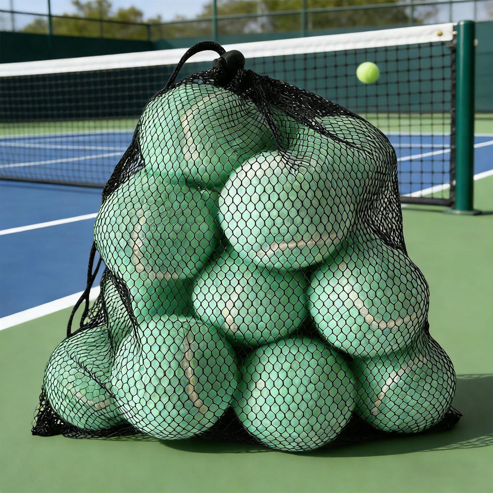 harayaa 12 Pieces Tennis Balls Exercise Playing Balls Professional Rubber Training Balls Green