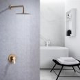 thumbnail image 6 of Boyel Living Wall Mount Balance Valve Shower System Round 10 inch Shower Head with Handheld Shower锛孊rushed Gold, 6 of 6