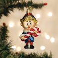 thumbnail image 5 of Adorno navideño del Viejo Mundo con Hermey el elfo, cristal soplado, 5 of 5