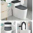 thumbnail image 2 of Toilet Lid Cover and Toilet Tank Lid Cover,Happon 2 Pack Stretch Toilet Lid Seat Cover Set, Washable Spandex Fabric Toilet Protector Cover, Fits Most Toilet Tanks & Lids(Gray), 2 of 7