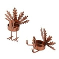 thumbnail image 2 of Candelabros de pavo de Acción de Gracias, juego de 2, base de hierro marrón, estables para mesa, chimenea, decoración de ventanas, 2 of 8