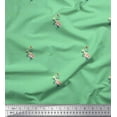 thumbnail image 1 of Soimoi Cotton Duck Fabric Dot,Leaves & Peony Floral Print Fabric by Yard 42 Inch Wide, 1 of 3