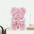 thumbnail image 3 of Way To Celebrate 9.25" Artificial Rose Bear Valentine's Day Gift, Light Pink Color, 3 of 8