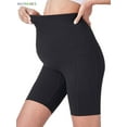 thumbnail image 2 of BadPiggies Women's Maternity Yoga Shorts Bike Shorts Over The Belly Bump Workout Running Active Athletic Short Pants with Pockets, 2 of 3