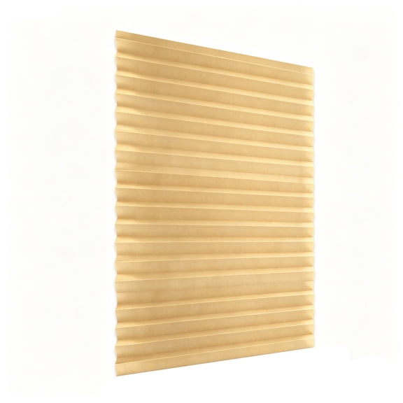 Pleated Window Shade, 59X35.43" Temporary Paper Blinds, Light Filtering Pleated Blind, Self Adhesive Pleated Paper Shade, Easy Install Window Curtain, Window Blind for Bathroom Kitchen Bedroom
