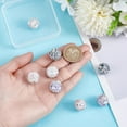 thumbnail image 4 of 8Pcs 4 Styles Rhinestone Beads for Pens 16mm Diameter Clay Disco Ball Beads Fancy Bling Glitter Chunky Bugglegum Bead Sparkly Diamond Bead for Bracelet Necklace Jewelry Keychain Making Multi-color, 4 of 5
