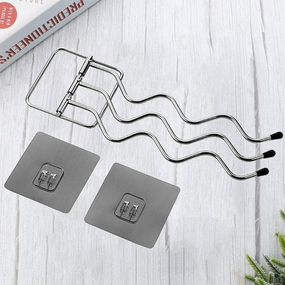 HAMPPLIES Hand Towel Holder Iron Towel Rack Silver 1Pack Rotatory Design