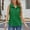 Green, variant on LADIGASU Women's Summer Solid Color Lapel Sleevless Loose Button Cardigan Shirt