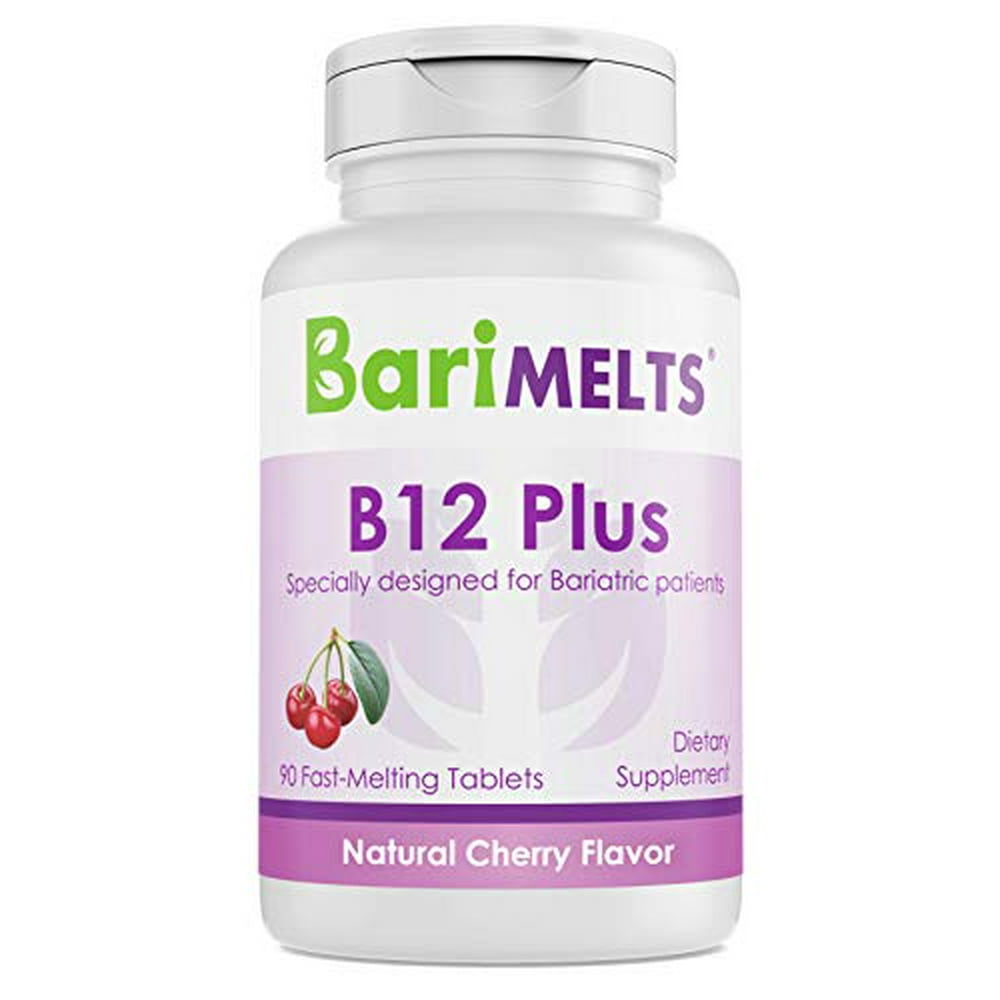 BariMelts B12 Plus, Dissolvable Bariatric Vitamins, Natural Cherry