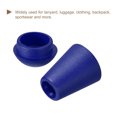 thumbnail image 4 of Unique Bargains 20Pack Plastic Cord Lock Bell End Stopper Cord End Lock Rope Fastener, Dark Blue, 4 of 5
