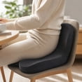 thumbnail image 6 of Ergonomic Memory Foam Seat Cushion for Tailbone Sciatica Pain Relief 17X13 Inch, Back Support for Office Chair, Car Desk Chair, Long Sitting Comfort, 6 of 8