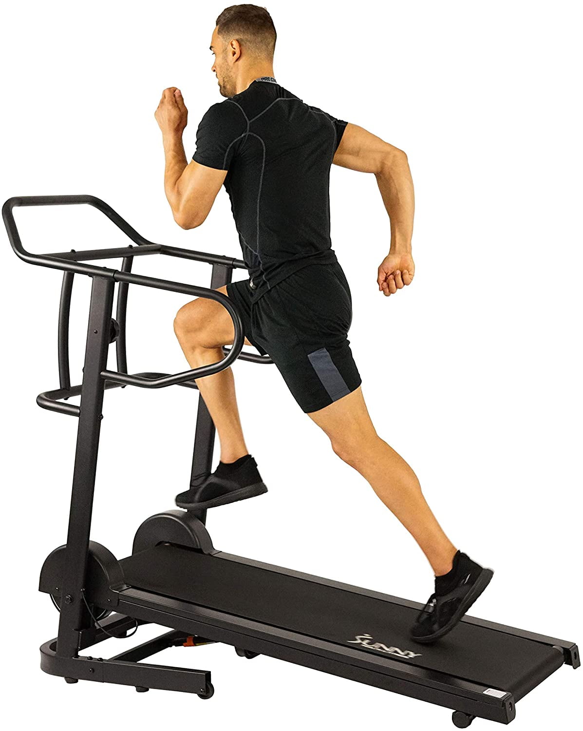 Sunny Health & Fitness Manual Treadmill with 16 Levels of Magnetic
