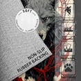 thumbnail image 2 of 3x5 Rug, Wolf Door Mat, Gothic Wolves Rug, Wild Animal Rugs for Entryway, Washable & Non Slip & Soft Low Pile Small Carpet, Indoor Doormat, Wolf Home Decor & Gifts, 2 of 7
