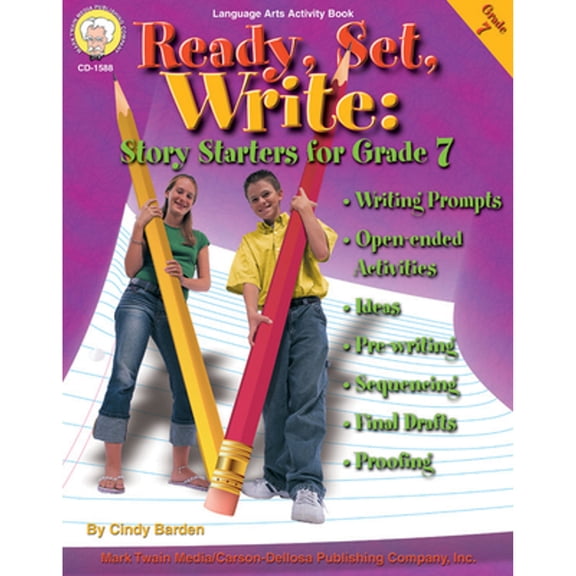 Pre-Owned Ready, Set, Write: Story Starters for Grade 7 (Paperback) by Cindy Barden