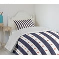 thumbnail image 4 of Ambesonne USA Quilted Bedspread Set 2 Pcs, Famous Day of United States, Twin Size, Indigo Red White, 4 of 6
