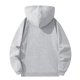 thumbnail image 3 of WILLBEST Sudadera con Capucha para Hombre, Suéter Cálido De Invierno, Informal, De Color Sólido, con Cremallera, con Botón En El Medio Pecho, Manga Larga, Ropa De Calle Cómoda XXGrande, 3 of 3