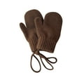 thumbnail image 1 of AWZXDE Winter Gloves Children Solid Color Finger Halterneck Baby Thickened Warm Candy Color, 1 of 2