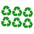 thumbnail image 3 of SHOWERORO 6Pcs Recycle Stickers Green Self Adhesive Decals for Trash Bin Labels and Recyclable Signs, 3 of 8