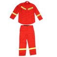 thumbnail image 2 of Firefighter Rescue Suit, Flame Retardant Gear, Protective Clothing with Flame Resistance, Acid Resistance, and Reflective Strips for Firefighting, Emergency Relief, 2 of 7