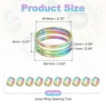 thumbnail image 2 of Uxcell Jump Ring Opening Tool, 19mm Stainless Steel Jump Ring Opener Circle Split Opening Closing Finger Tool for Jewelry Making Supplies Craft Projects(Multicolor, Pack of 10), 2 of 6