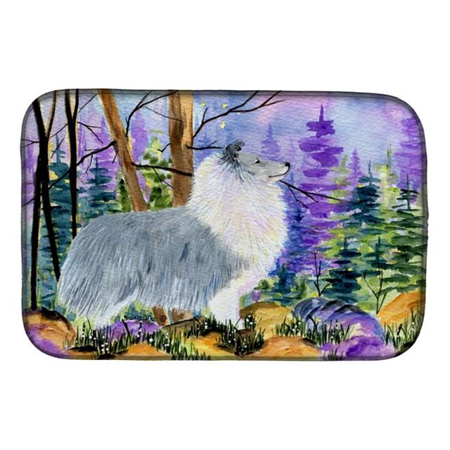 Carolines Treasures SS8636DDM Tapis de Séchage de Vaisselle Sheltie