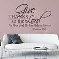 thumbnail image 1 of Adhesivo de pared Give Thanks to the Lord Religious Psalm 136:1, 1 of 4